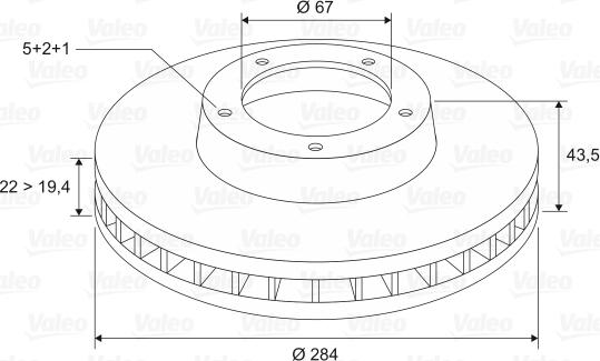 Valeo 186185 - Discofreno autozon.pro