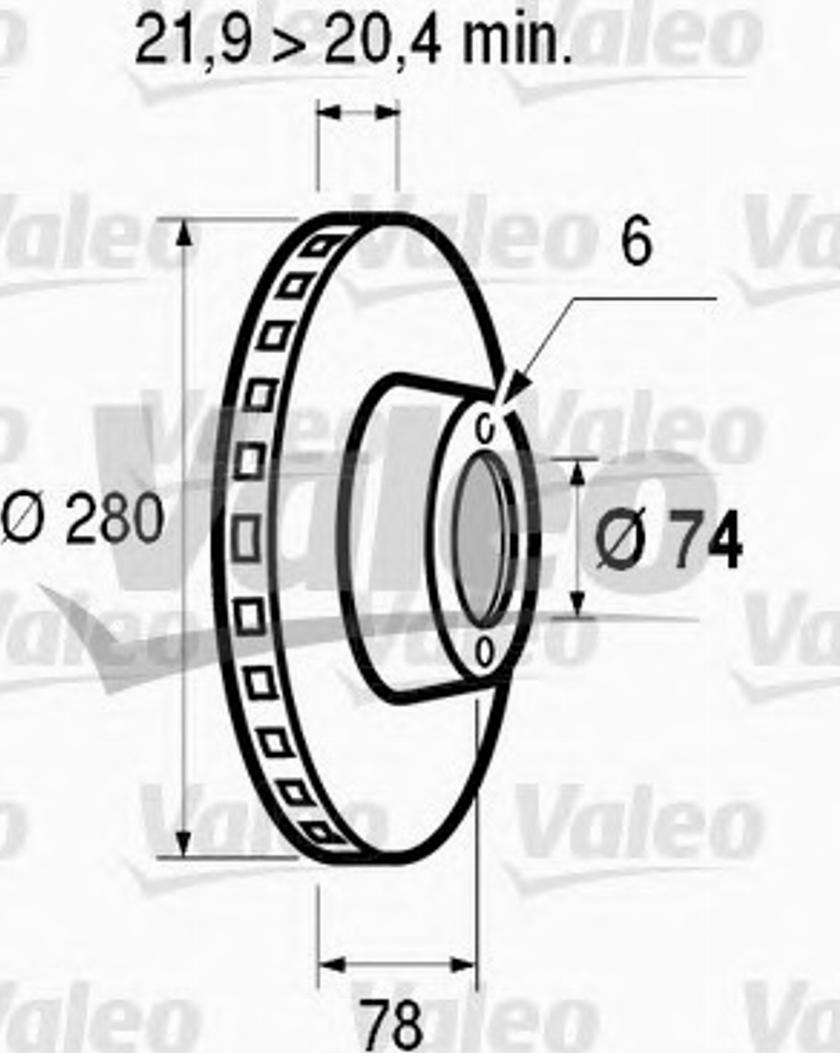 Valeo 186 120 - Discofreno autozon.pro