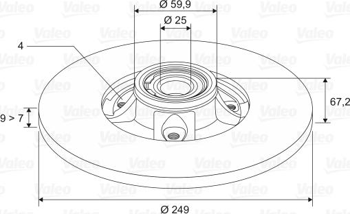 Valeo 186899 - Discofreno autozon.pro