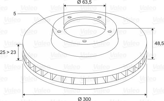 Valeo 186863 - Discofreno autozon.pro