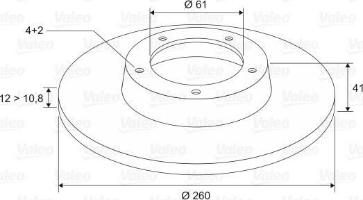 Valeo 186802 - Discofreno autozon.pro