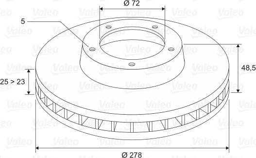 Valeo 186872 - Discofreno autozon.pro