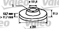 Valeo 186310 - Discofreno autozon.pro