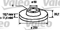 Valeo 186257 - Discofreno autozon.pro