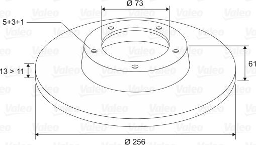 Valeo 186205 - Discofreno autozon.pro