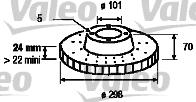 Valeo 186284 - Discofreno autozon.pro