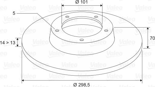 Valeo 186283 - Discofreno autozon.pro