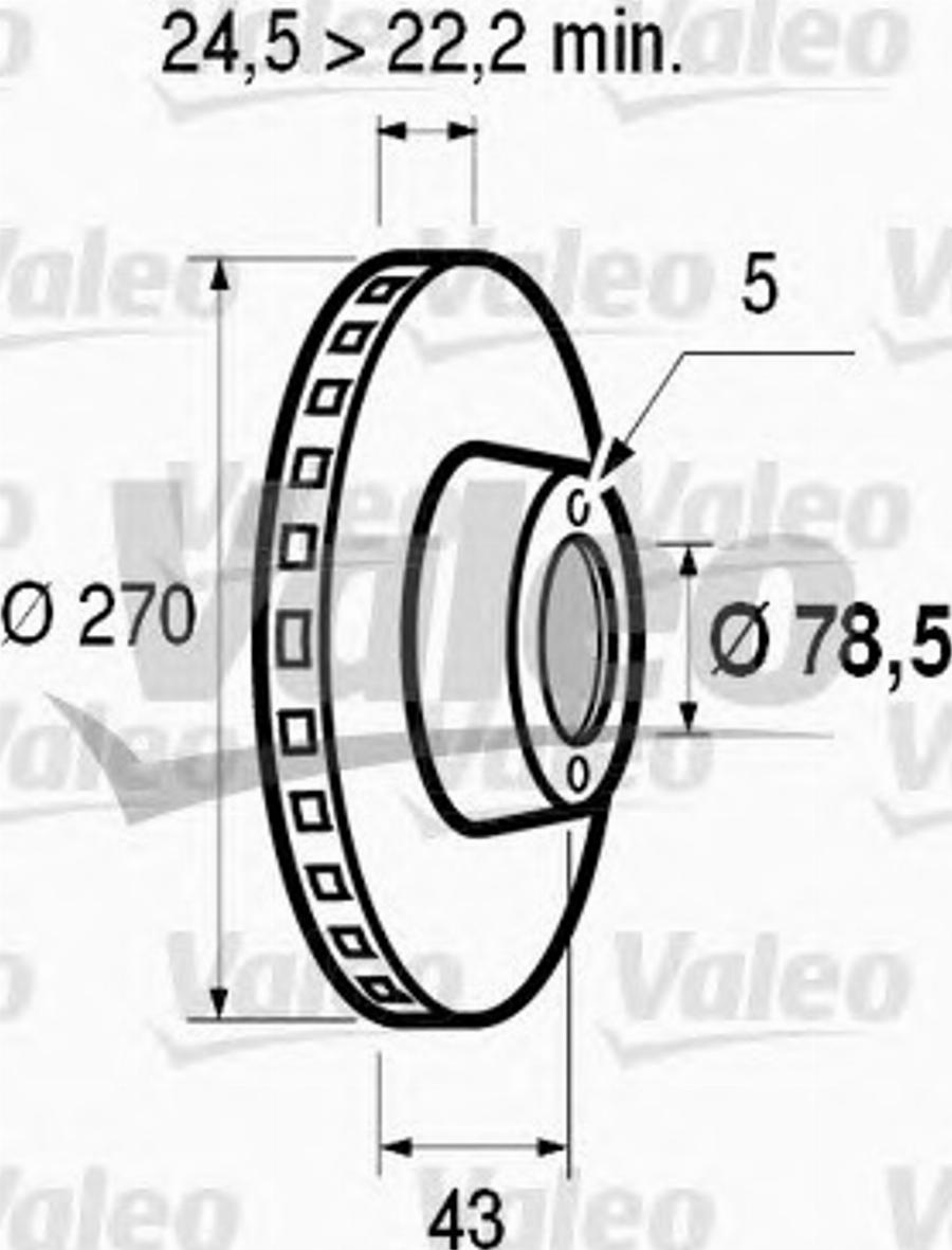 Valeo 186 279 - Discofreno autozon.pro