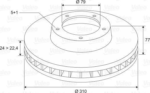 Valeo 186732 - Discofreno autozon.pro