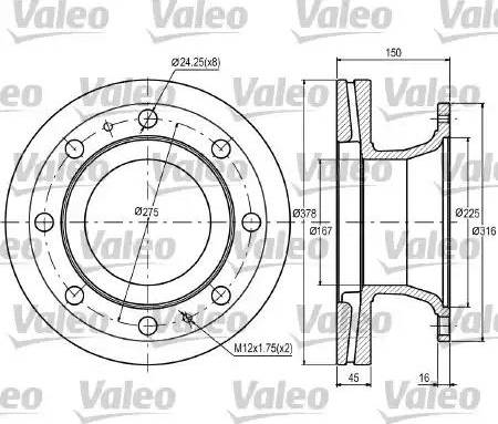 Valeo 187098 - Discofreno autozon.pro