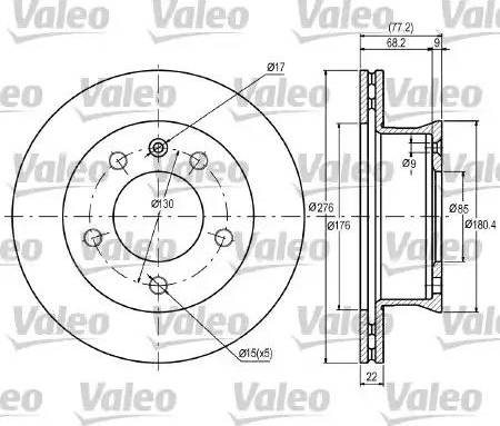 Valeo 187041 - Discofreno autozon.pro