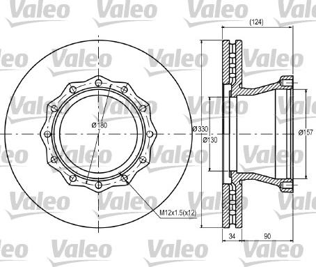 Valeo 187056 - Discofreno autozon.pro