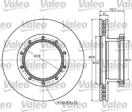 Valeo 187051 - Discofreno autozon.pro