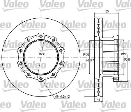 Valeo 187053 - Discofreno autozon.pro