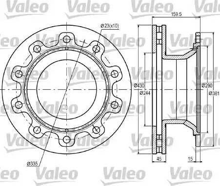 Valeo 187057 - Discofreno autozon.pro