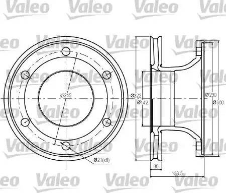 Valeo 187063 - Discofreno autozon.pro