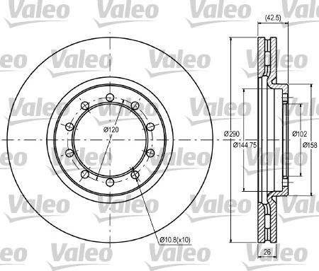 Valeo 187062 - Discofreno autozon.pro