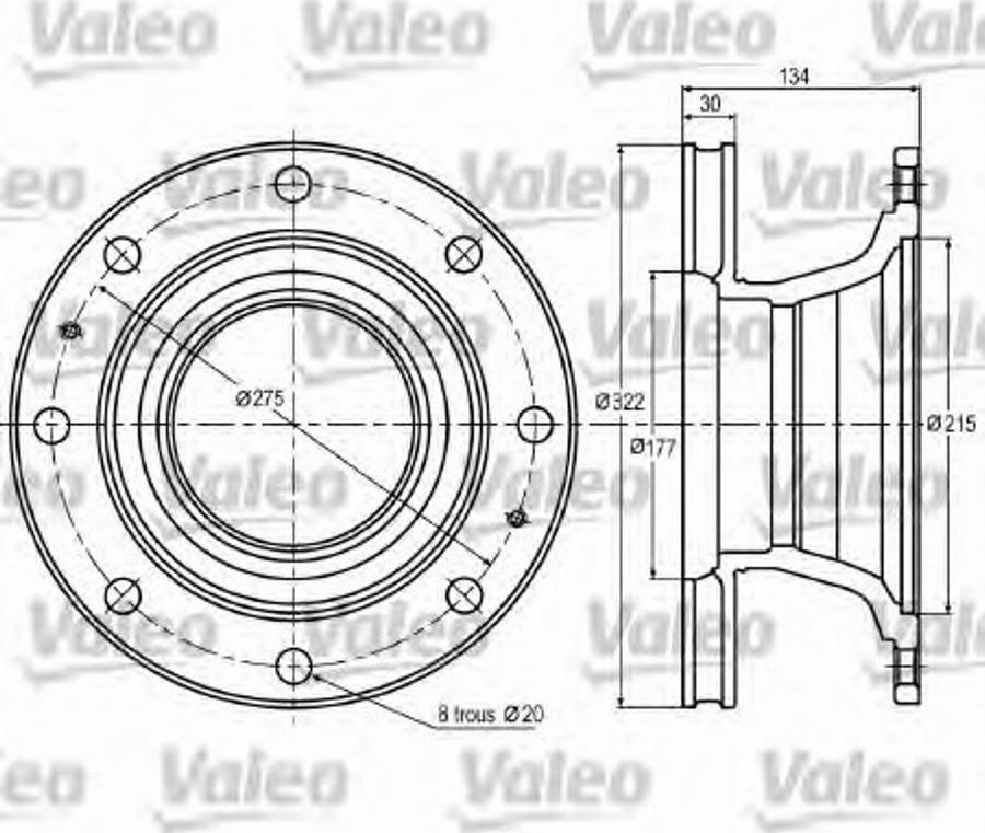 Valeo 187 004 - Discofreno autozon.pro