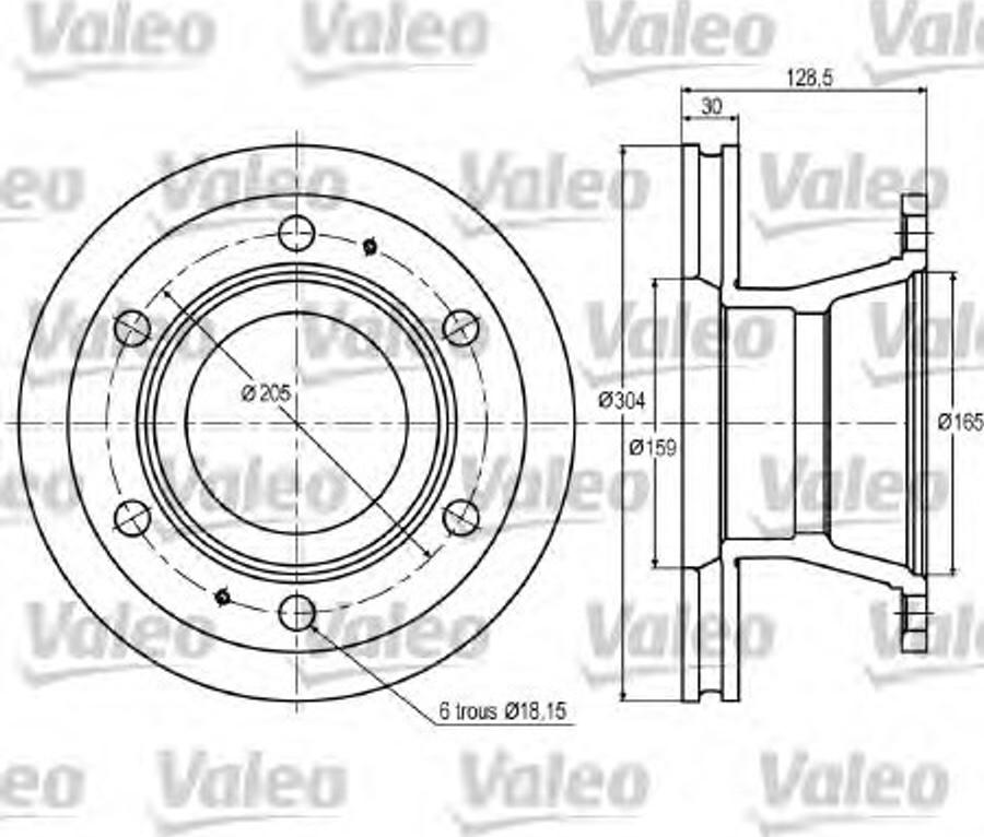 Valeo 187 003 - Discofreno autozon.pro