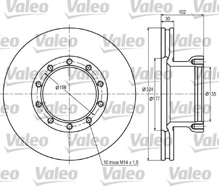 Valeo 187014 - Discofreno autozon.pro