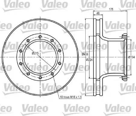 Valeo 187013 - Discofreno autozon.pro