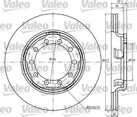 Valeo 187080 - Discofreno autozon.pro