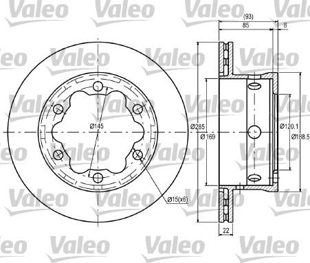 Valeo 187081 - Discofreno autozon.pro