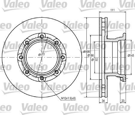 Valeo 187082 - Discofreno autozon.pro