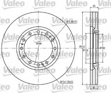 Valeo 187031 - Discofreno autozon.pro