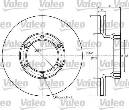 Valeo 187026 - Discofreno autozon.pro