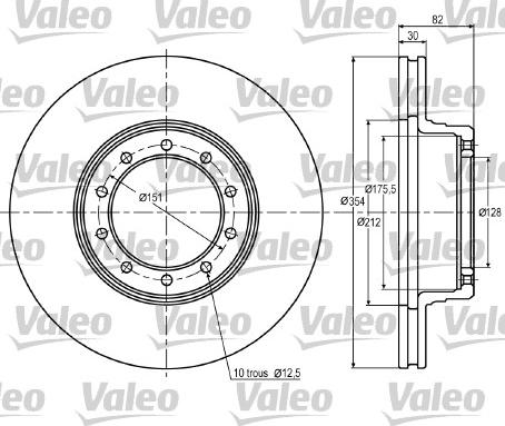 Valeo 187020 - Discofreno autozon.pro