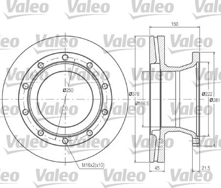 Valeo 187021 - Discofreno autozon.pro