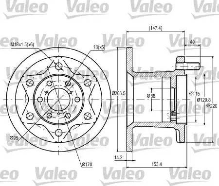 Valeo 187028 - Discofreno autozon.pro