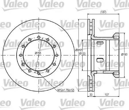 Valeo 187079 - Discofreno autozon.pro