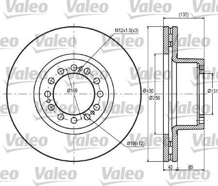 Valeo 187075 - Discofreno autozon.pro