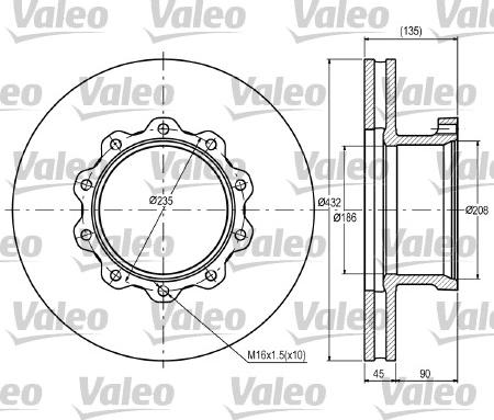 Valeo 187076 - Discofreno autozon.pro