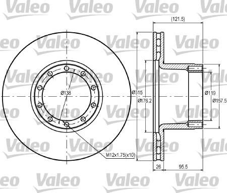 Valeo 187078 - Discofreno autozon.pro