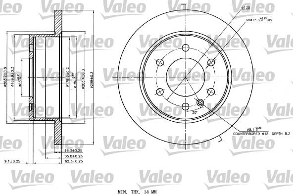 Valeo 187142 - Discofreno autozon.pro