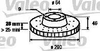 Valeo 187155 - Discofreno autozon.pro