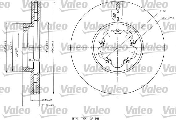 Valeo 187151 - Discofreno autozon.pro