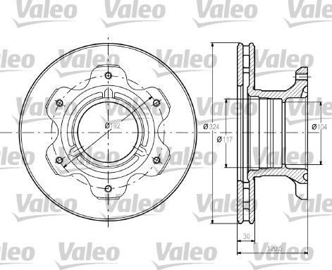 Valeo 187110 - Discofreno autozon.pro