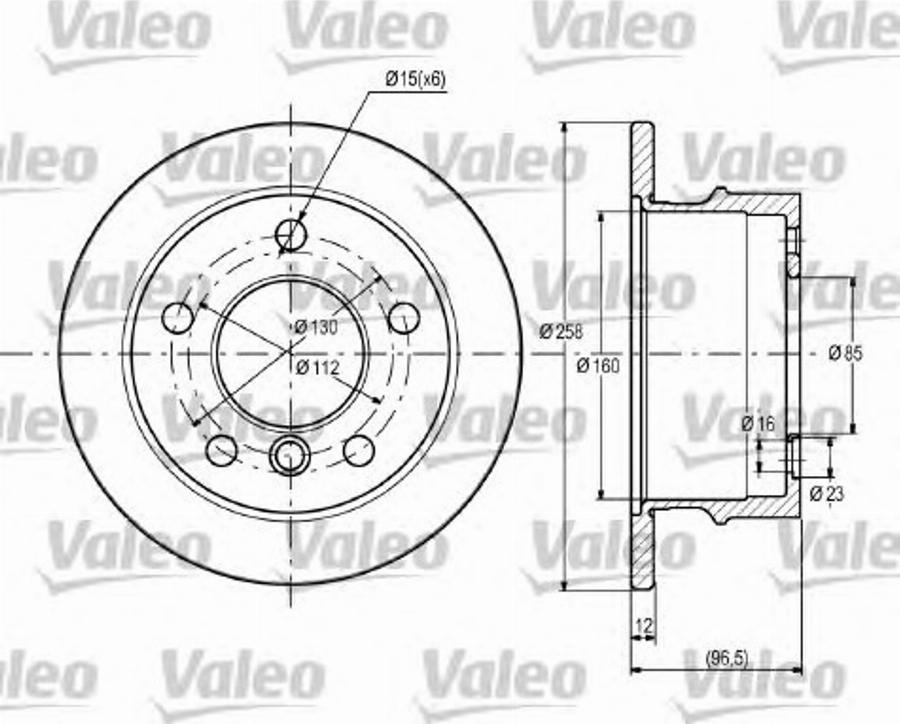 Valeo 187111 - Discofreno autozon.pro