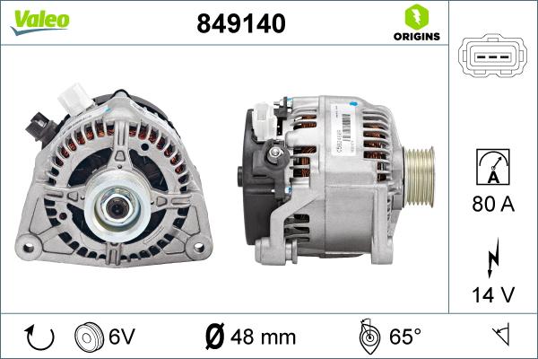 Valeo 849140 - Alternatore autozon.pro