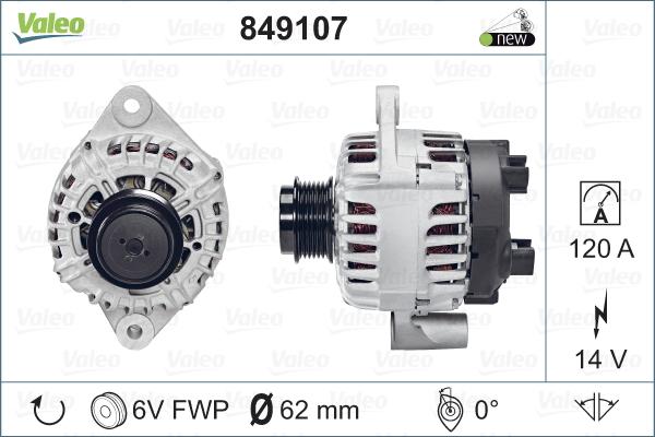 Valeo 849107 - Alternatore autozon.pro