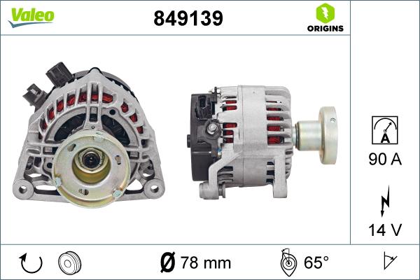 Valeo 849139 - Alternatore autozon.pro