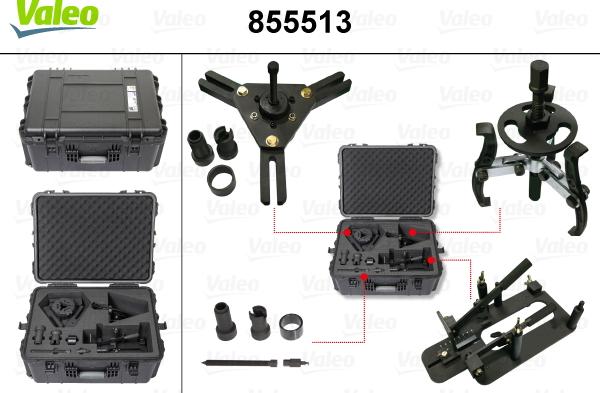 Valeo 855513 - Kit attrezzi montaggio, Frizione / Volano autozon.pro