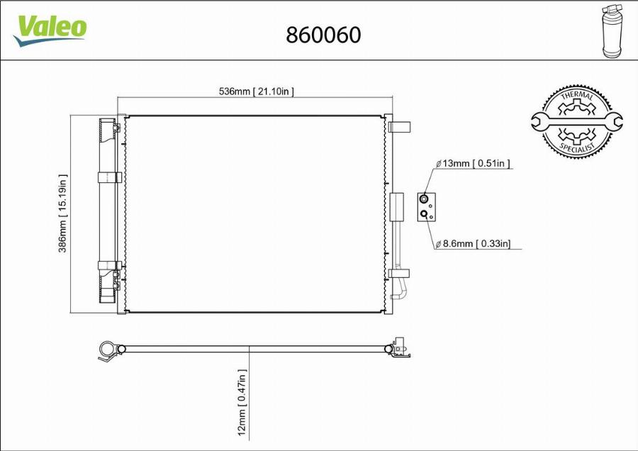 Valeo 860060 - Condensatore, Climatizzatore autozon.pro