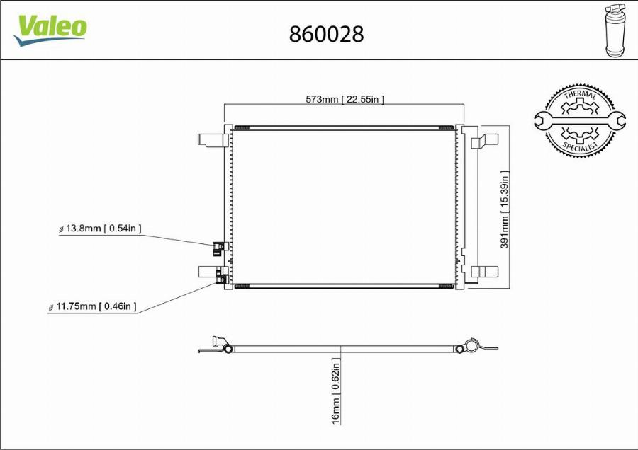 Valeo 860028 - Condensatore, Climatizzatore autozon.pro