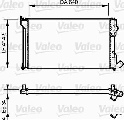 Valeo 819428 - Radiatore, Raffreddamento motore autozon.pro