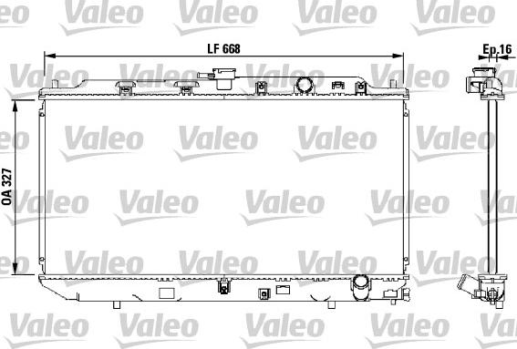 Valeo 819193 - Radiatore, Raffreddamento motore autozon.pro